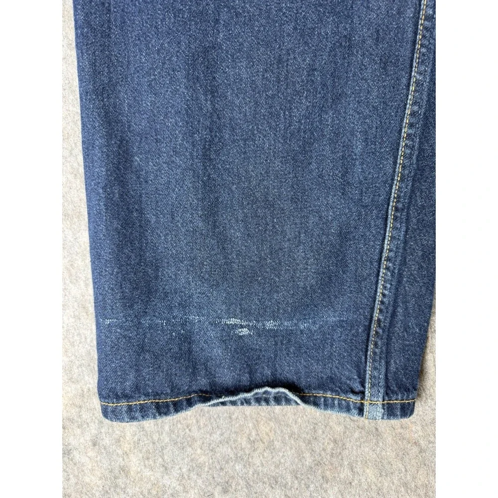 Levi Strauss Vintage Signature Loose Straight Jeans Mens 40X32 Dark Wash Y2k 80s